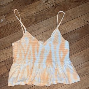 Tie dye cropped tank top